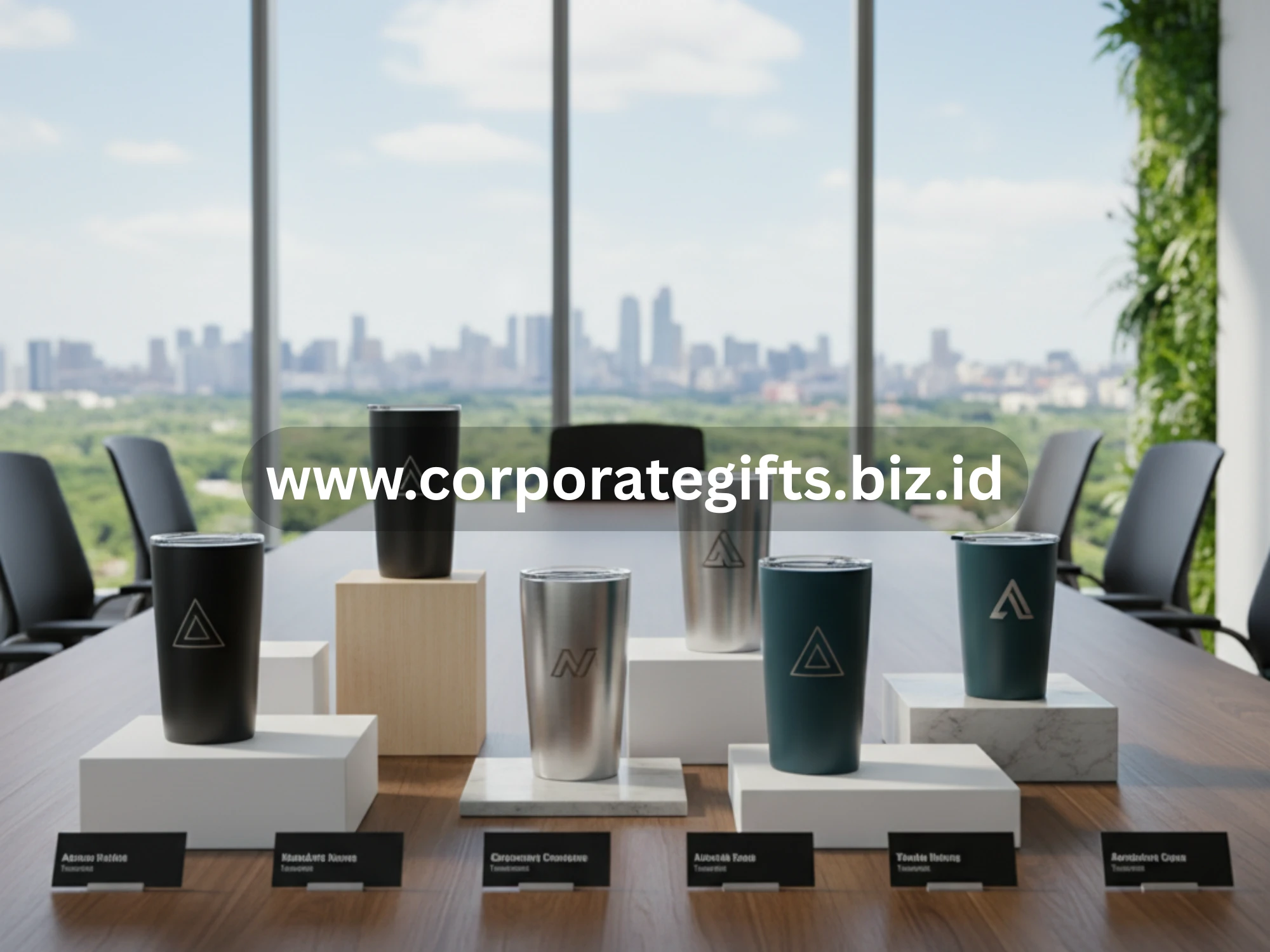 souvenir tumbler stainless desain minimalis untuk branding